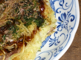 山芋たっぷりのお好み焼き