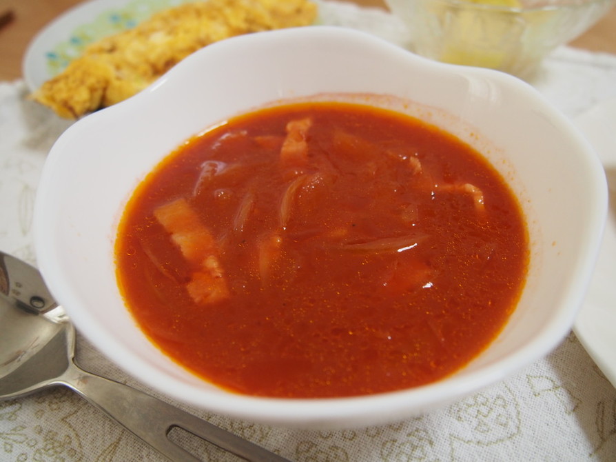 コストコ野菜ジュースで簡単トマトスープの画像