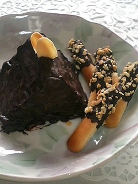 シガービスケットでチョコケーキもどき♪
