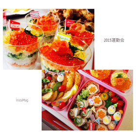 2015運動会お弁当♪カップちらし寿司