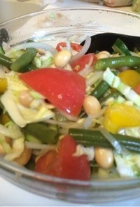 キャベツ豆サラダ