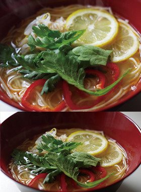 夏に◎!レモンと香菜でエスニックラーメン