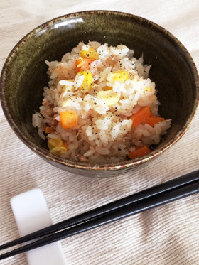 簡単☆ツナコーンマヨ炊き込みご飯