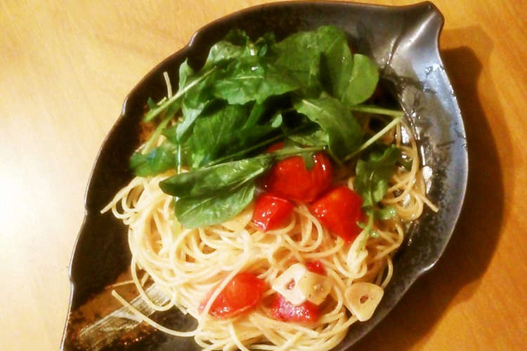 苦味さわやか ルッコラ トマトのパスタ レシピ 作り方 By Maraisさん クックパッド