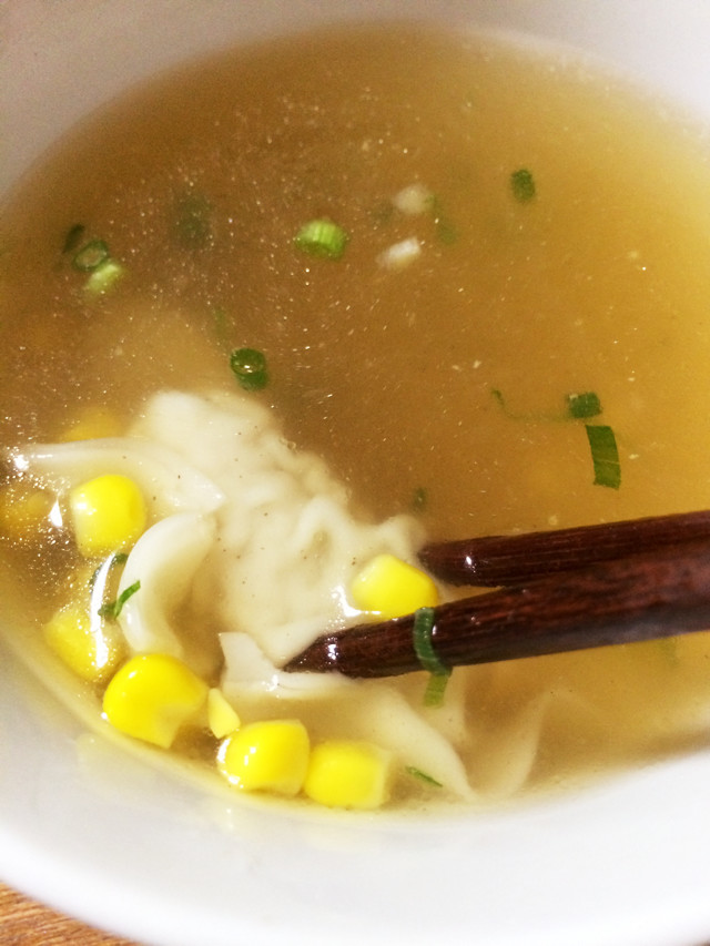 鶏肉の茹で汁で☆中華スープの画像