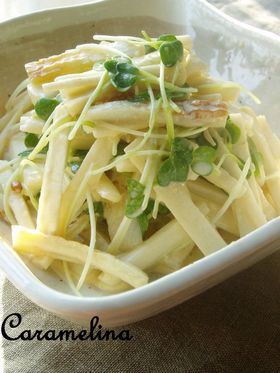 長芋とちくわの*わさび風味サラダ