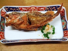カサゴの唐揚げ