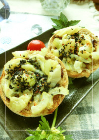 海苔×胡麻香る❀セロリの和トースト
