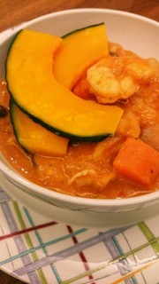 濃厚‼トマトとエビの食べるスープの写真