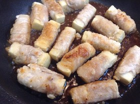 豚しゃぶしゃぶ肉で作る高野豆腐の肉巻き