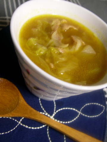 あったまる～白菜のカレースープの画像