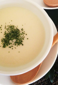 新玉ねぎde甘くてクリーミーな冷製スープ