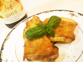 皮パリパリ!にんにくグリルチキン