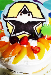 ニンニンジャーの簡単誕生日キャラケーキ