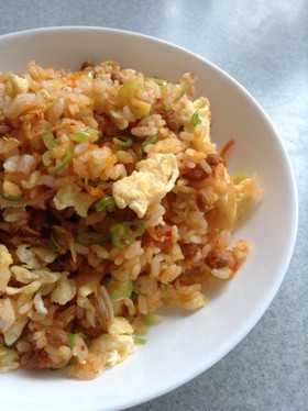 コロぽろ納豆を使って♪キムチチャーハン