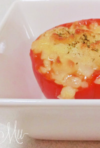 トマトカップ の チーズ 焼き