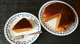 HMと豆腐で練乳入りコーヒーケーキ