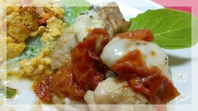 ソースも残さず味わって!Wチーズチキン