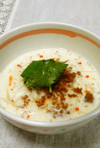 米麺☆豆乳スープパスタ