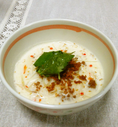 米麺☆豆乳スープパスタの写真