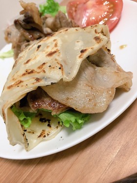 余った餃子の皮でなんちゃってトルティーヤ