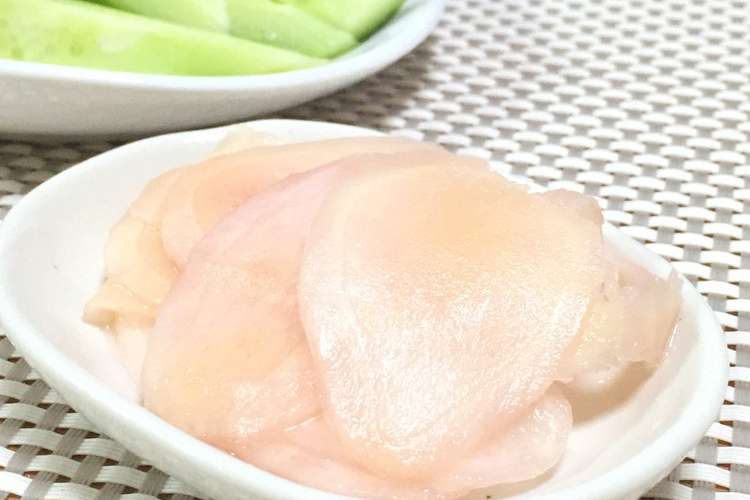 らっきょう酢で新しょうが浅漬け レシピ 作り方 By さとっこ クックパッド 簡単おいしいみんなのレシピが357万品