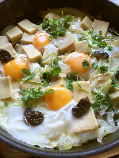 高野豆腐の卵とじの写真