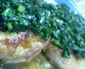 とりモモ肉のニラダレ^^おいしいよ☆