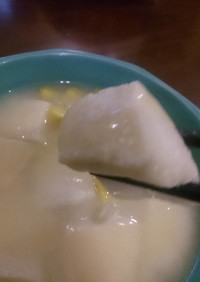 とろとろ高野豆腐のコーンスープ