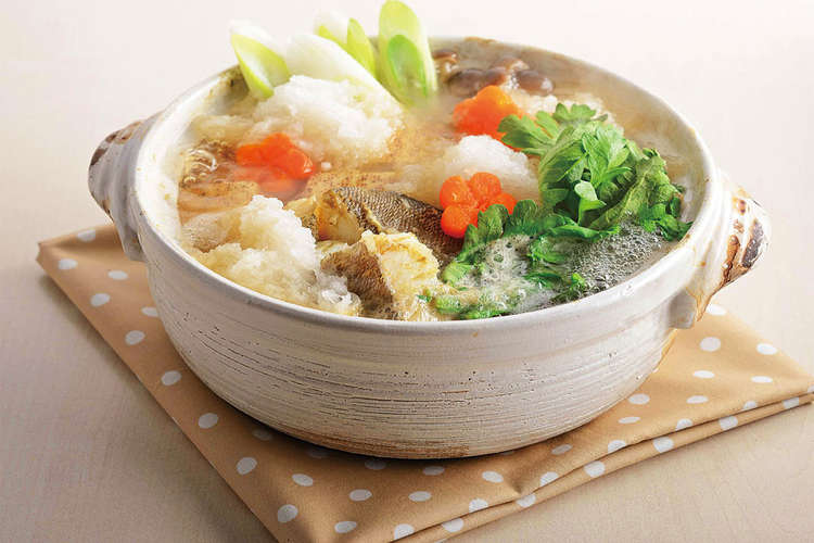 鱈とこんぶ茶のみぞれ鍋 レシピ 作り方 By 玉露園喫茶室 クックパッド