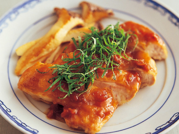 鶏の梅しそ照り焼き