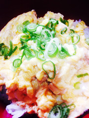 節約1人ご飯3分ツナ玉子丼の写真