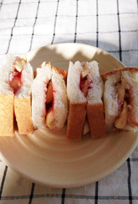 簡単♪冷凍食パンで！冷しサンドイッチ☆