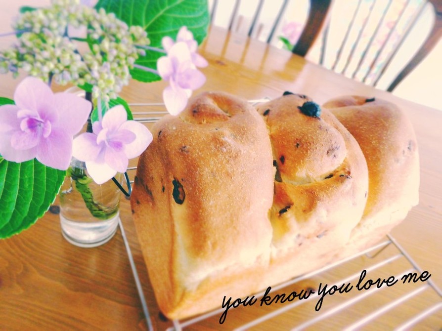 幸せの黄色いパン♡蜂蜜レーズン食パン♪の画像
