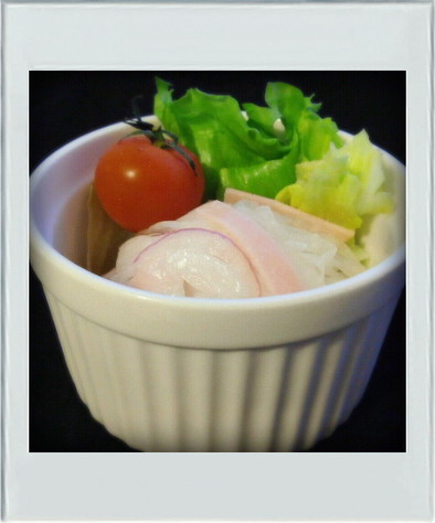 ■カット野菜■ハムのマリネ簡単サラダ☆昼の写真