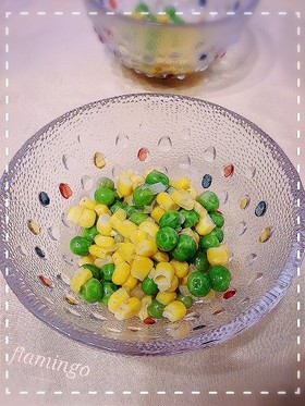 ニコニコ笑顔のコ~ンサラダ