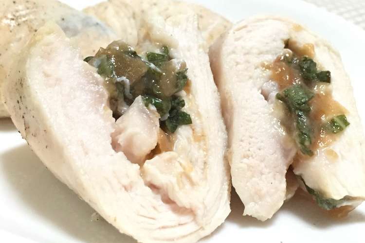 鶏むね肉の梅しそ巻き レシピ 作り方 By さとっこ クックパッド 簡単おいしいみんなのレシピが376万品