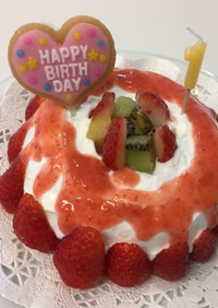 1歳の誕生日ケーキ  愛を込めて