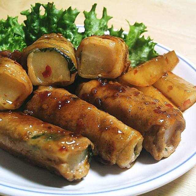 ピリッとこく辛 豚肉の大葉大根巻き レシピ 作り方 By りゅうちゃんママ クックパッド 簡単おいしいみんなのレシピが361万品