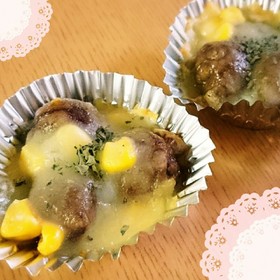 お弁当用♡ミートボールのチーズのせ