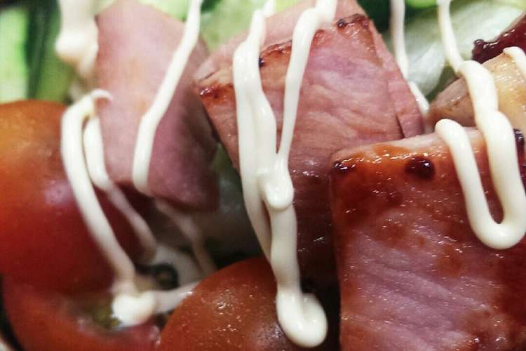 ハム焼きトッピング レタスサラダ レシピ 作り方 By じゅげむ クックパッド 簡単おいしいみんなのレシピが356万品