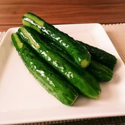 簡単♡まるごと胡瓜の一本漬けの写真