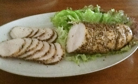 鶏ハムのスモーク
