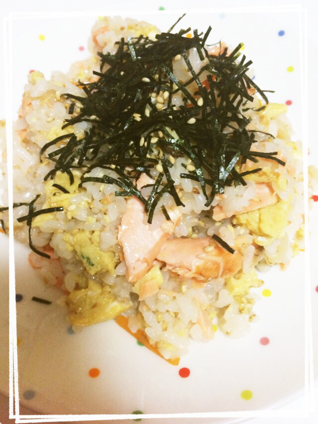 ♛手抜き?簡単♡卵焼きと鮭のちらし寿司♛の画像