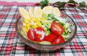 簡単!バナナんのせるだけサラダ