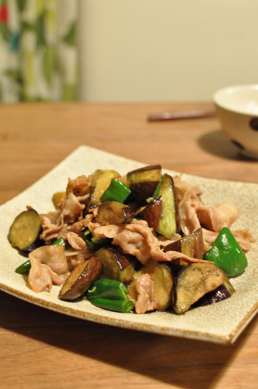 夏野菜と豚肉のだし炒めの画像