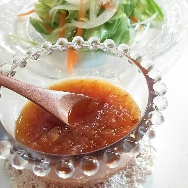 旨すぎる ノンオイル玉ねぎドレッシング レシピ 作り方 By タまぁケ クックパッド 簡単おいしいみんなのレシピが360万品