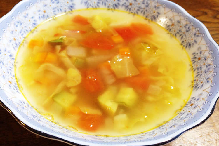 夏野菜のコンソメスープ レシピ 作り方 By Mikey24 クックパッド 簡単おいしいみんなのレシピが355万品