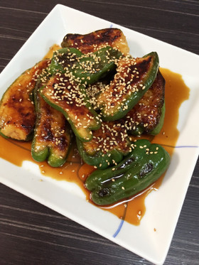 ピーマンの肉詰め☆照り焼き☆鶏ひき肉
