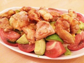 簡単!アジアン鶏の甘辛サラダ